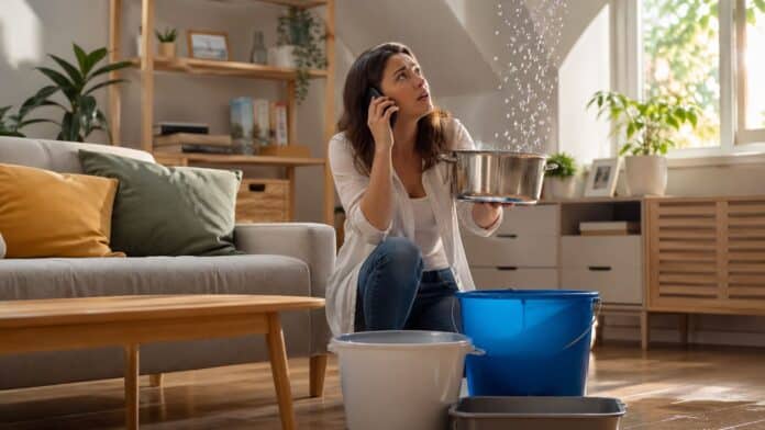 Wasserschaden im Wohnzimmer: Warum eine passende Hausratversicherung wichtig ist
