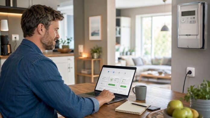 Strom online anmelden bequem von Zuhause aus