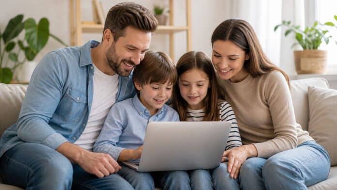 Familie beim Vergleich der privaten Haftpflichtversicherung