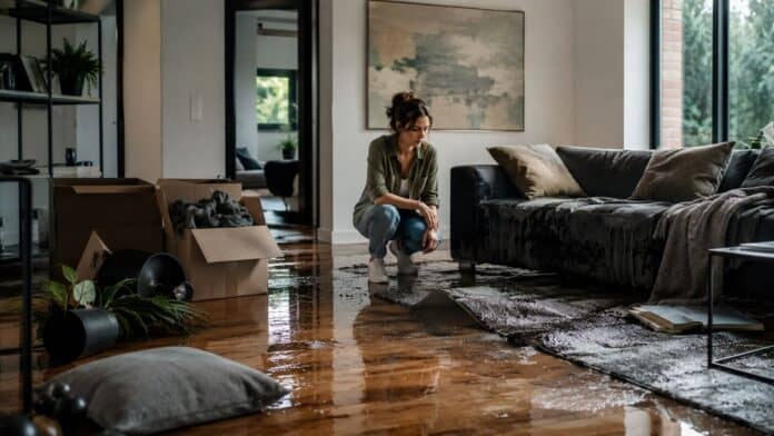 Wasserschaden im Wohnzimmer: Wenn der Hausrat plötzlich zum Versicherungsfall wird