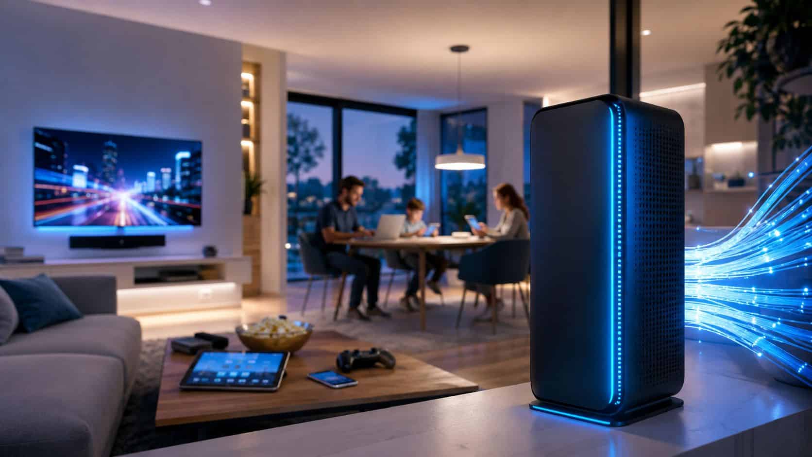 Glasfaser-Internet Glasfaser-Internet im modernen Zuhause – schnelle Verbindung für den digitalen Alltag